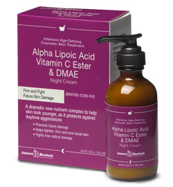 Alpha Lipoic, Vitamin C Ester, DMAE Night Cream